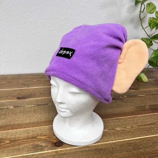 Disney Snow White Dopey Hat Purple Dwarf Big Ears