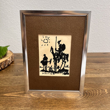 Pablo Picasso “Don Quixote” 1955 Framed 5.5 x7.5 Print