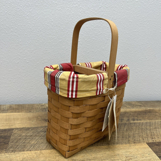 Ashwood Basket Wood Wine Bottle Tote Basket Picnic Carrier