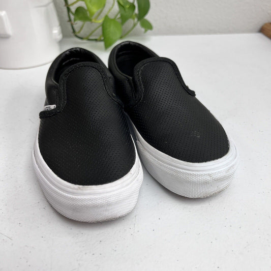 Vans Black Classic Slip On Size 1.5 Kids