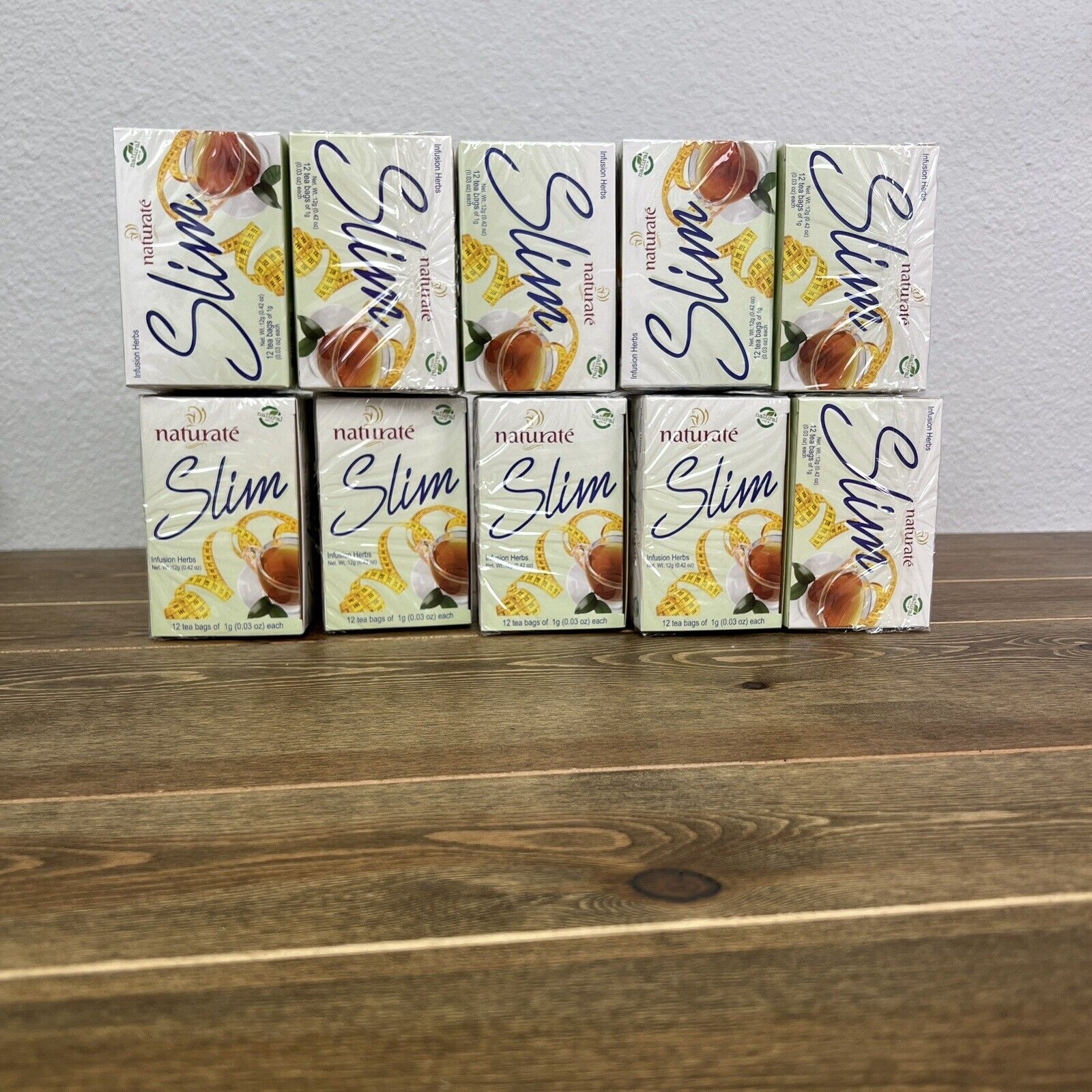 Infusion Herbs Naturate Slim Tea. 12 Tea Bags In Each Box. New Sealed 10 Boxes