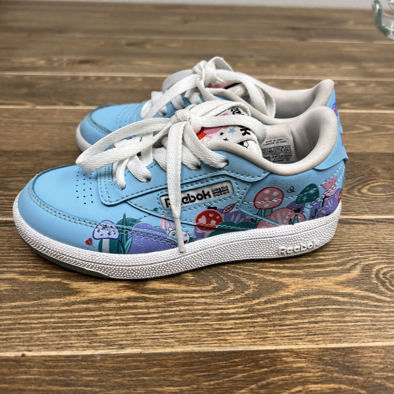 Reebok Club C Peppa Pig Sneakers Toddler Size 10.5 Hasbro