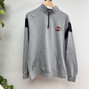 Womens Harley Davidson quarter zip top gray Large Baldwin Park CA