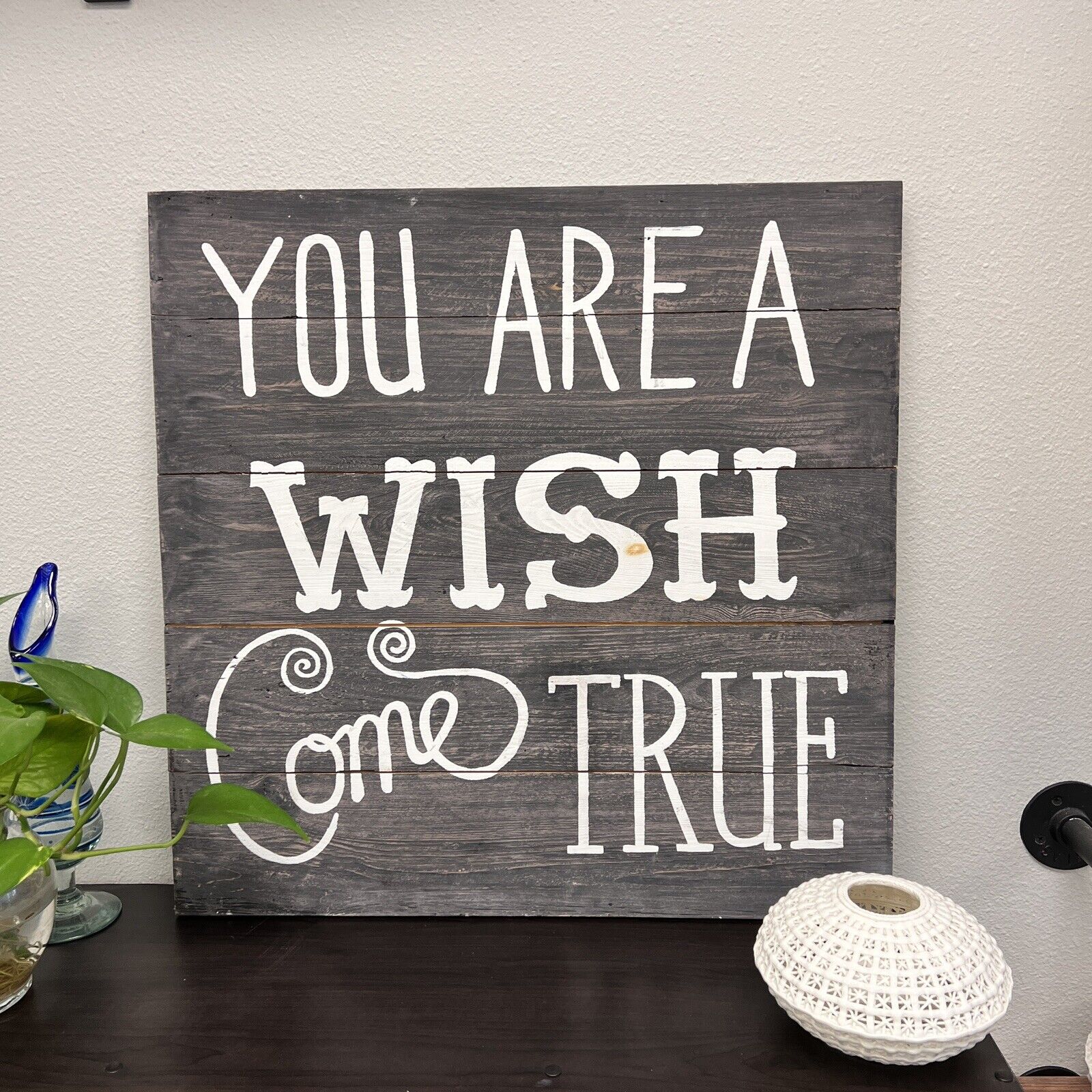 Pottery Barn Kids You Are A Wish Come True Sentiment Art Sign