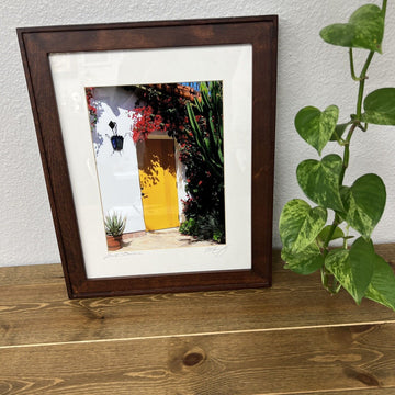 Pro Art Photograph Of Vintage Doorway Santa Barbara CA Signed  Matted Framed