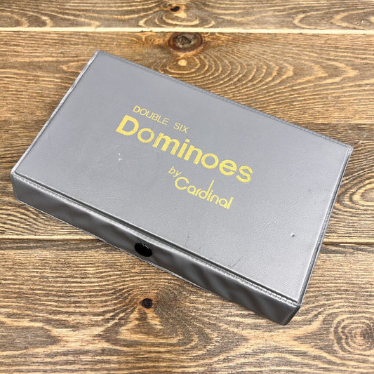 Vintage Double Six Dominoes By Cardinal Gray Cary Case