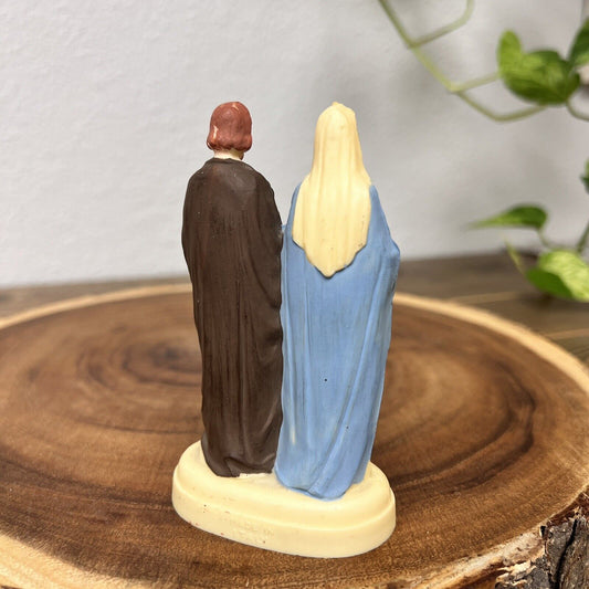 Vintage Dashboard Religious Statue Holy Family Dash Accessory Sacred Heart