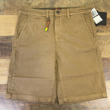 7 For All Mankind Boys Youth Size 14 Timber Brown Classic Stretch Khaki Shorts