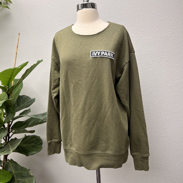 Ivy Park Crewneck Sweatshirt Sz Small Box Logo Gender Neutral Green