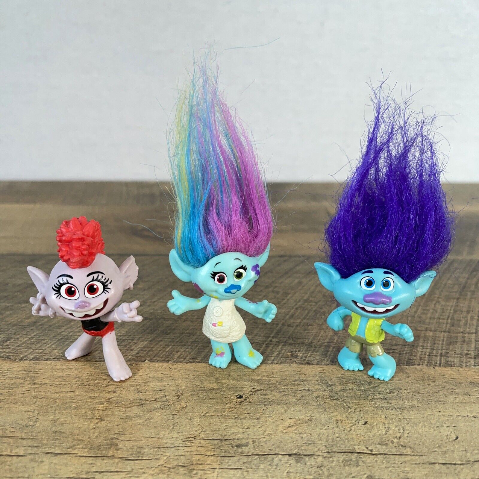 Set of 3 TROLLS Hasbro Doll