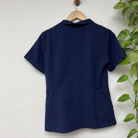 Figs Scrub Top Womens Extra Small Navy Blue  Technical Collection Nurse