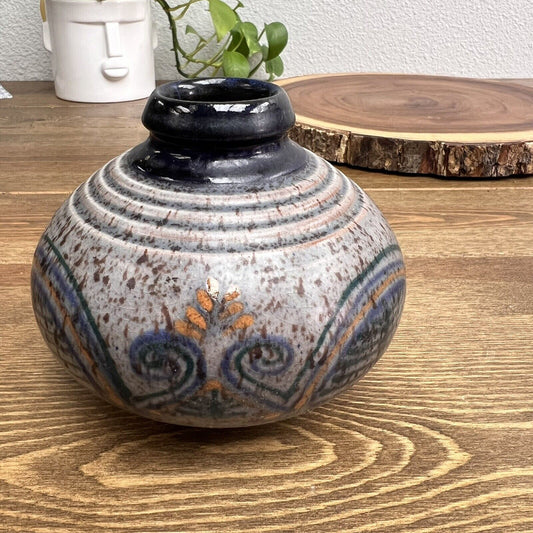 Studio Art Pottery Ceramic Signed Decorative Vase