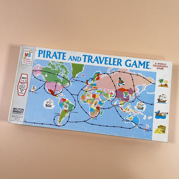 Vintage 1970 Pirate And Traveler World Geography Game Milton Bradley