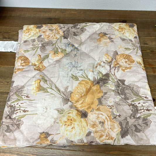 Set Of  2 Pottery Barn Floral Euro Shams  Covers