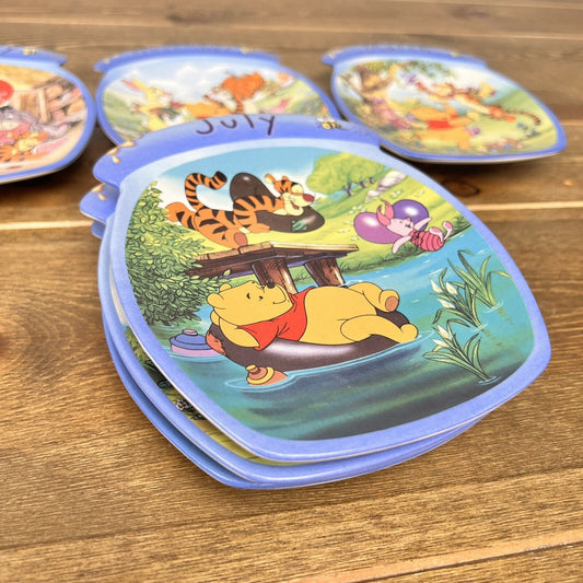 Disney Winnie The Pooh The Whole Year Through Months Calendar Set Of 6 Plates