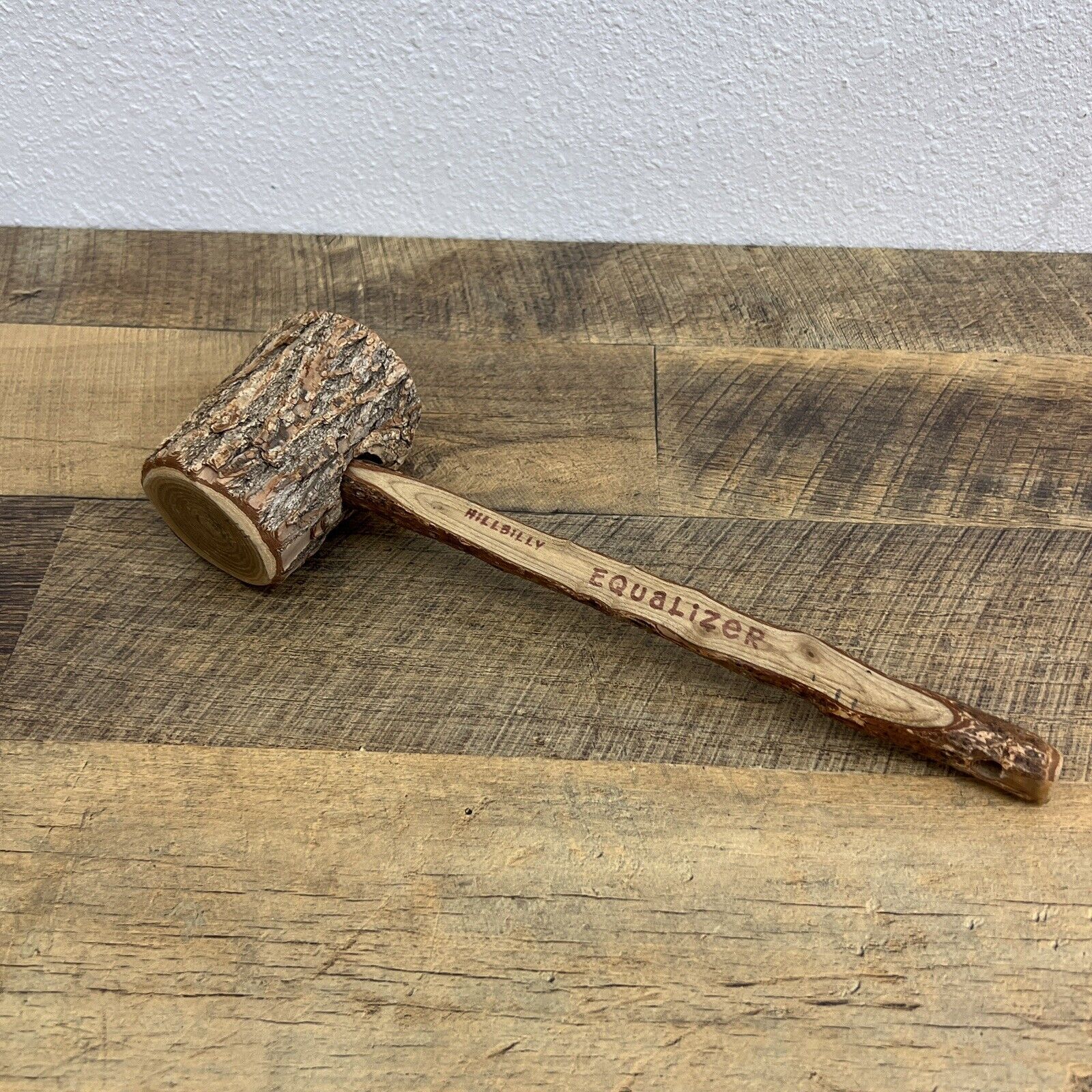 Hillbilly Equalizer Wooden Mallet Funny Home Decor