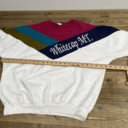 Vintage 90’s by AU Sportswear Made in the USA Whitecap Montana Sweatshirt XL