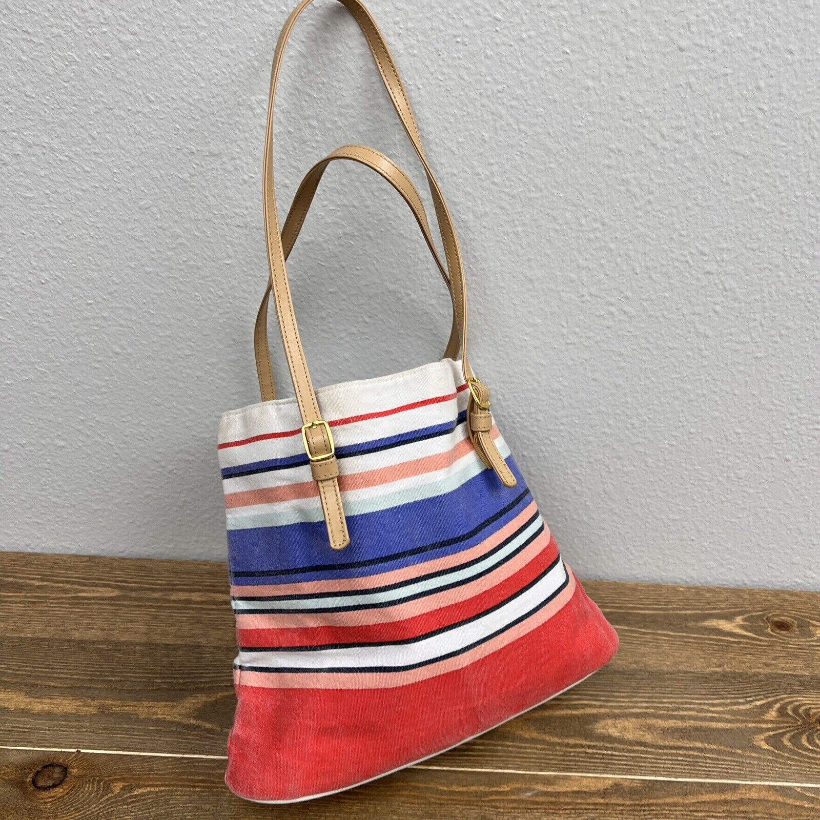 Janie and Jack Tote Bag/Purse Striped Canvas