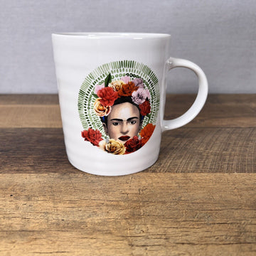 FRIDA KAHLO Prima Design Floral Ceramic Coffee Mug Tea Cup