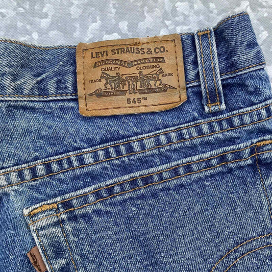 Levi's Mens 33 X 30 545 Loose Fit Made In MX 1999 Denim Blue Jeans