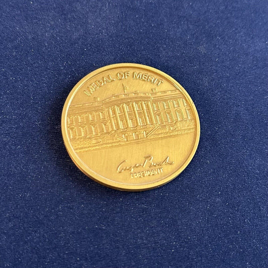 The White House President George Bush Republican Task Force Medal of Merit Coin