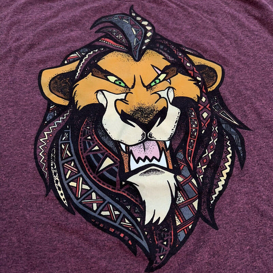 Disney The Lion King Scar T Shirt Mens Sz xLCartoons Movies Classic Villain Logo