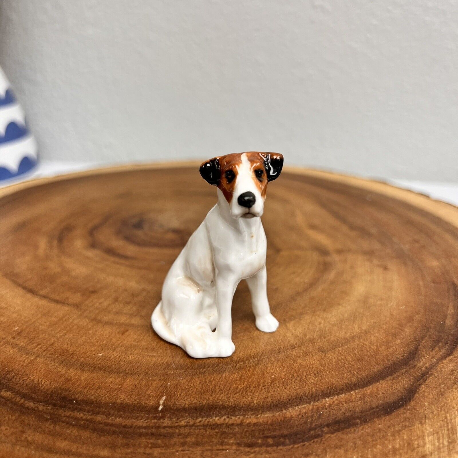 Vintage Royal Doulton Seated Fox Terrier Dog Figurine K8 2 5/8" Scarce MINT