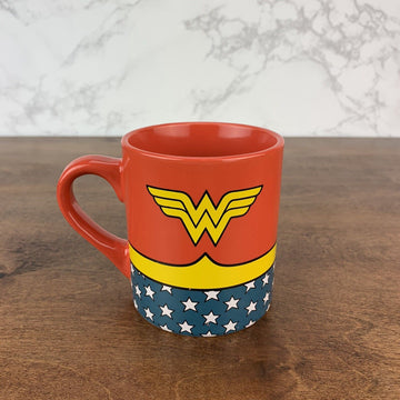 Wonder Woman Logo Classic Mug - DC Comics - Red Coffee Cup