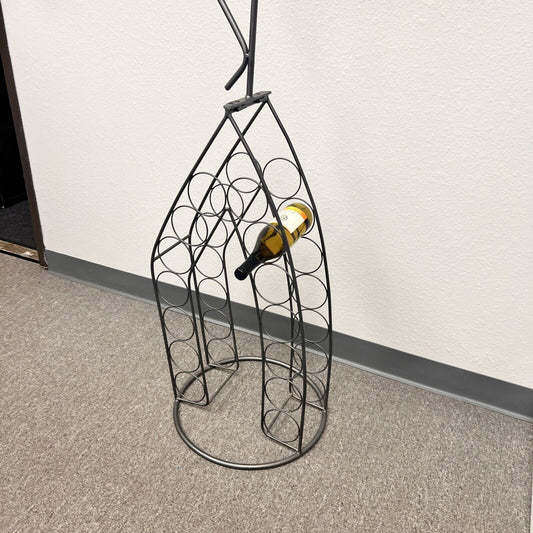 John Risley- Style Frenchman Figure Wire Wine Rack