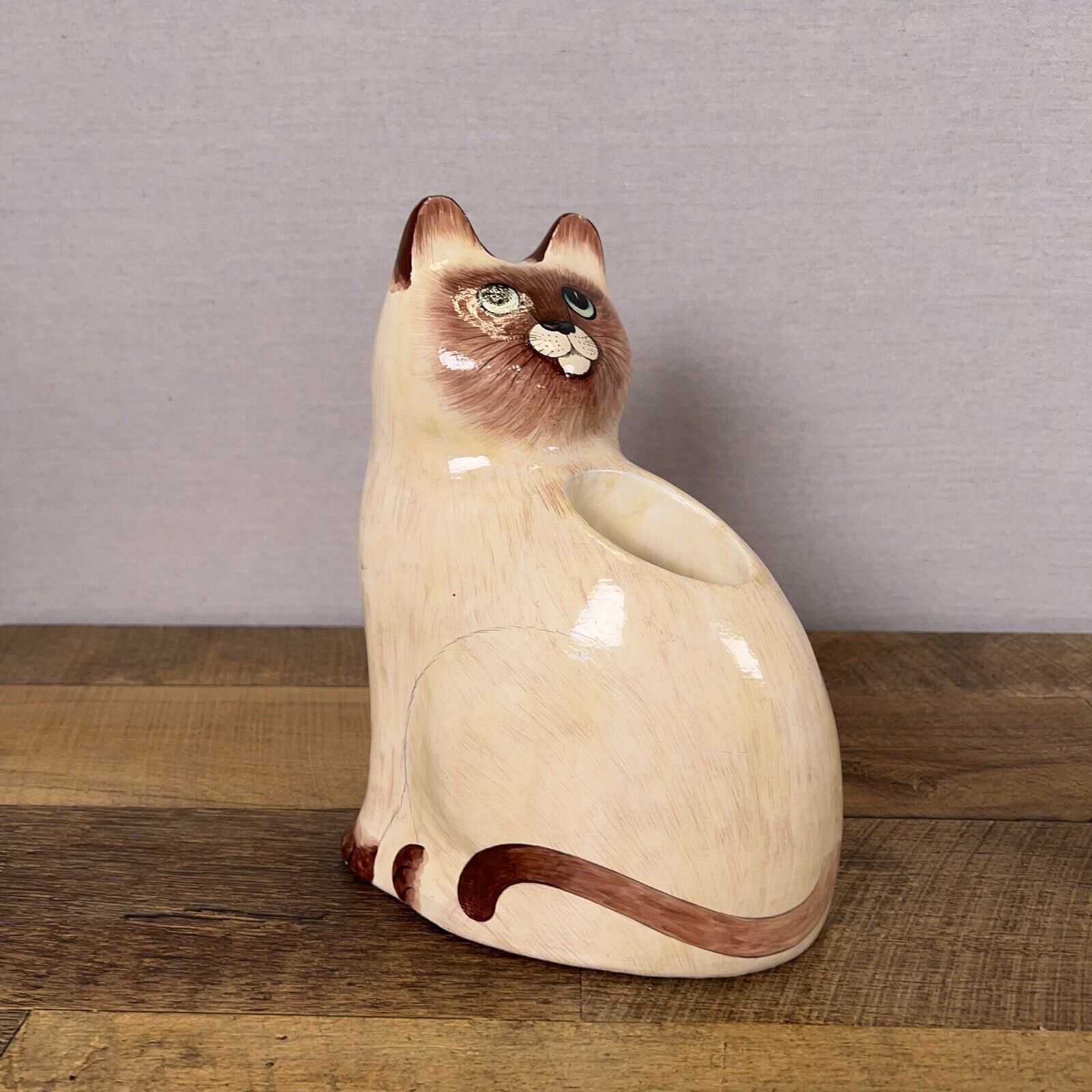 Vintage Cat by Carol Sax 1990’s Pen Holder