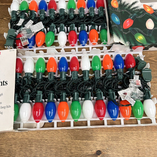 Home Accents 25 Multicolor Christmas String Light Set Lot 2 TESTED