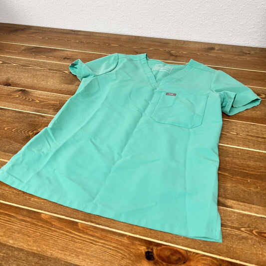 Figs Catarina One Pocket Green Scrub Top Size XS Style FW1000N