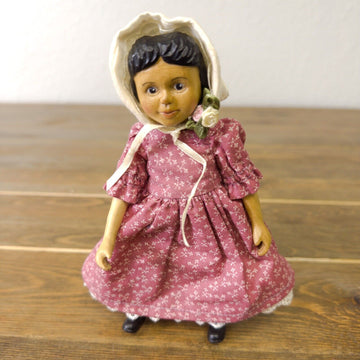 Vintage Robert Raikes Hitty Doll 6 1/2" Tall Carved & Wooden Numbered 22 of 300