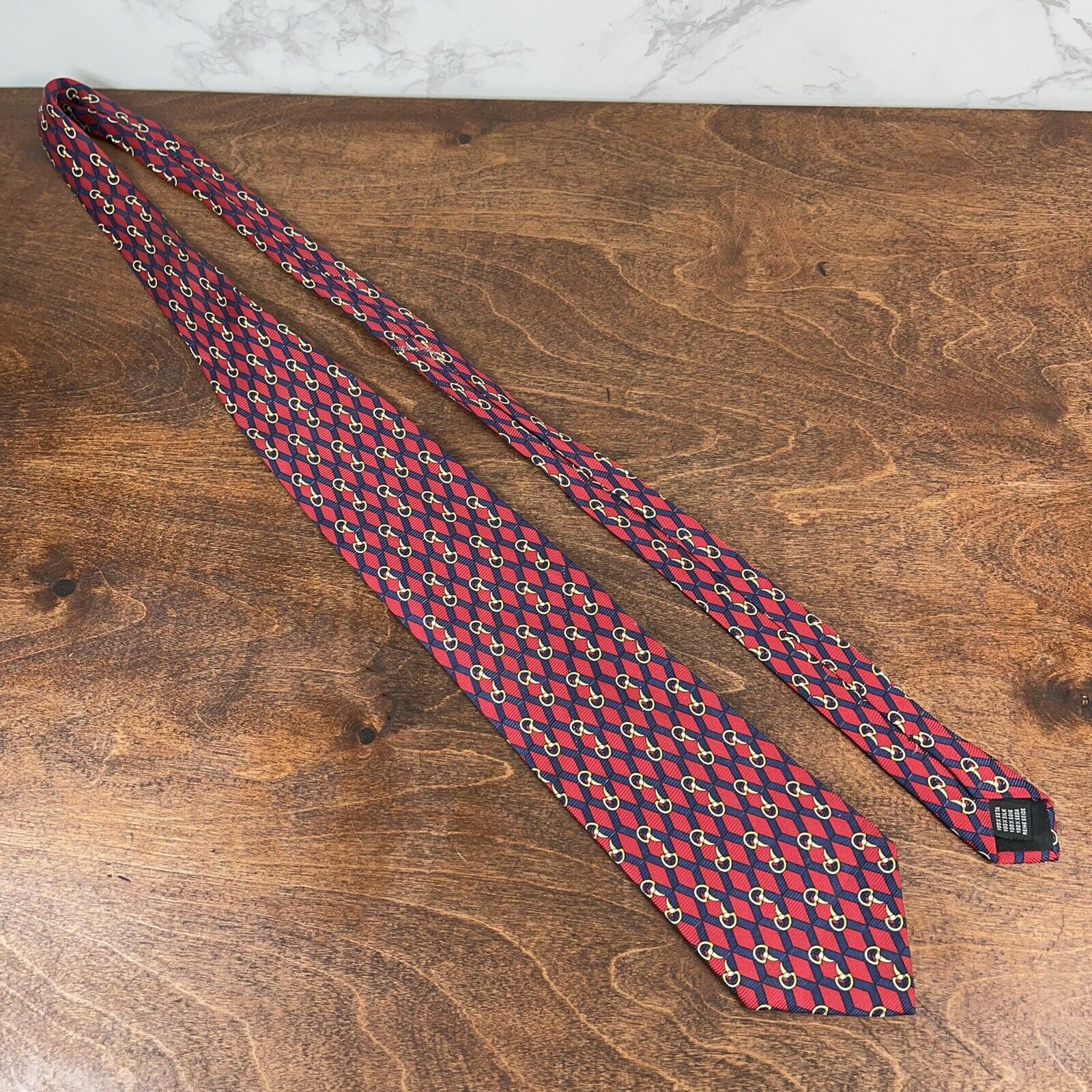 BETTINI TIE MADE IN ITALY - Red & Blue