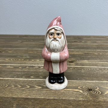 Vintage Concolino Pink Santa Figurine