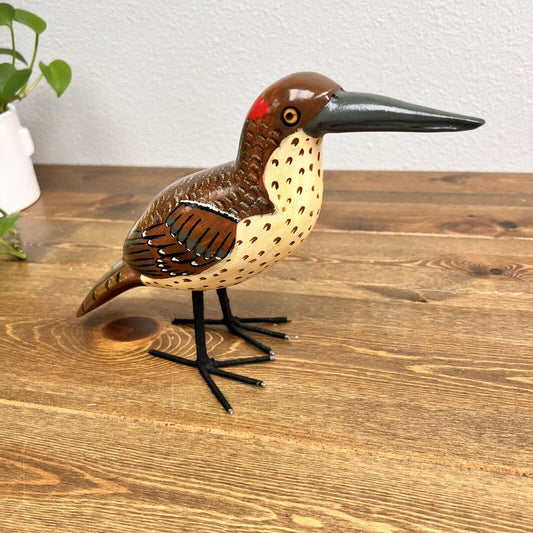 Vtge Samuel Stevens Style Decoy Sandpiper Shore Bird Hand Carved Wood Folk Art