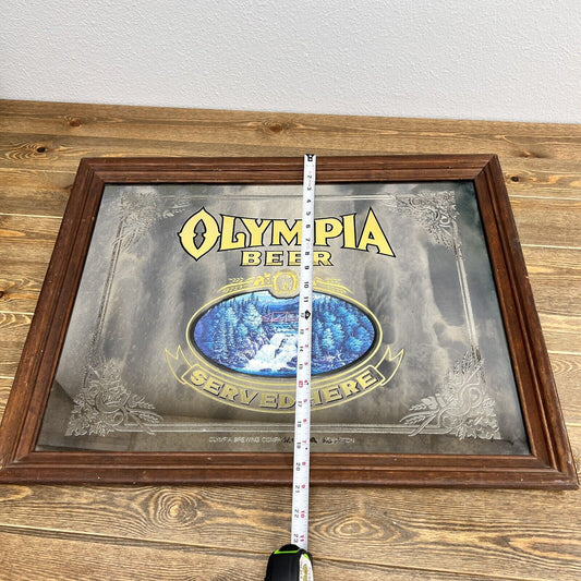 Vintage Original 1970’s Olympia Beer sign mirror