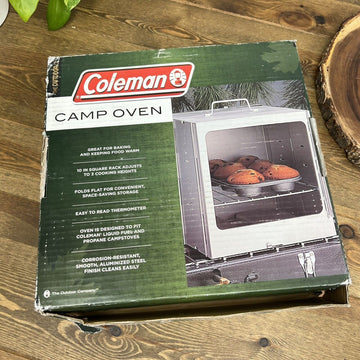 Coleman Pop Up Camp Stove Oven Model  9191 Original Box and Wire Rack