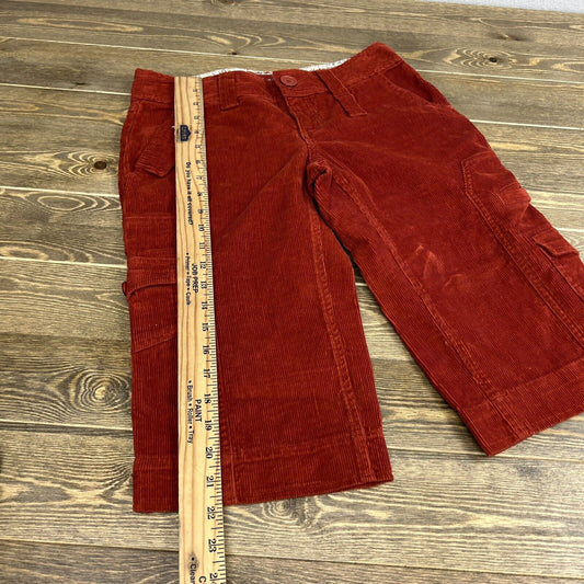 Girls Billabong  Red Corduroy Size 1 Bermuda