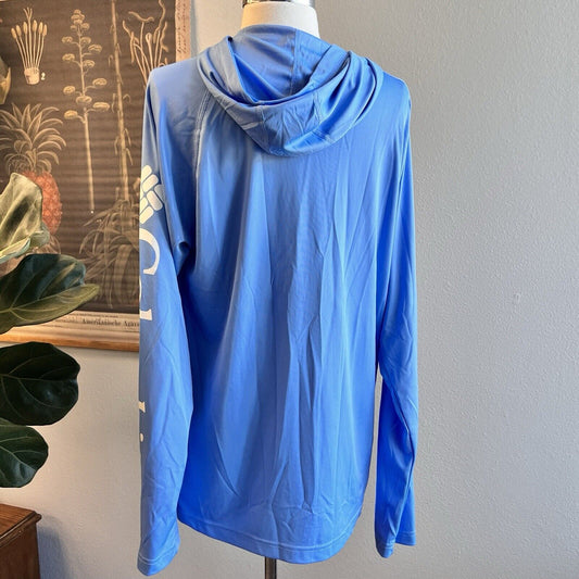 Columbia Omni Shade Dri-Fit Hoodie Blue Color Womens Size Small