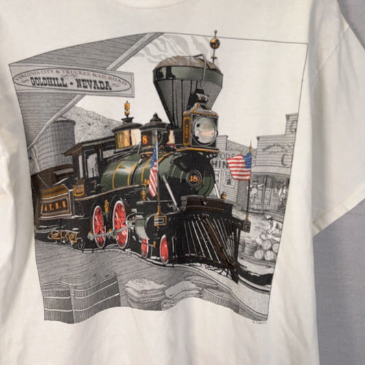 Vintage Train Inmotion Hanes T Shirt Sz M