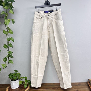 Levis Jeans Mens 30 x30 Ivory Silver Tab Baggy USA Tapered 90s Vintage