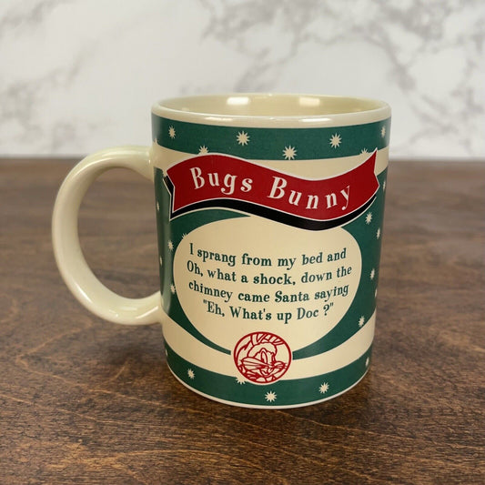 Bugs Bunny Warner Bros 1994 Night Before Christmas Coffe Mug