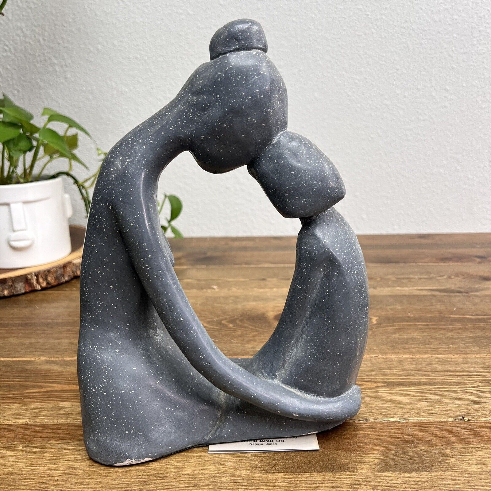 Austin Sculpture Klara Sever 1971 Signed Titled Girl Talk Gray w/Paperwork