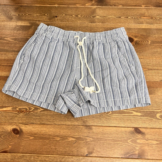 LOFT  Womens Everyday Classic Shorts Size M Blue And White