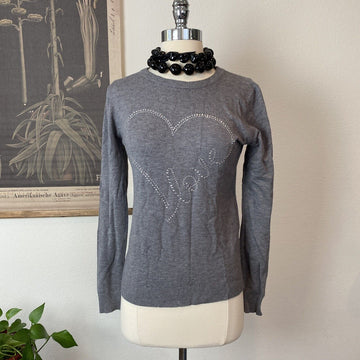 Vila Milano Womens Pullover Super Soft Light-Weight Sweater - Gray - Size S Love