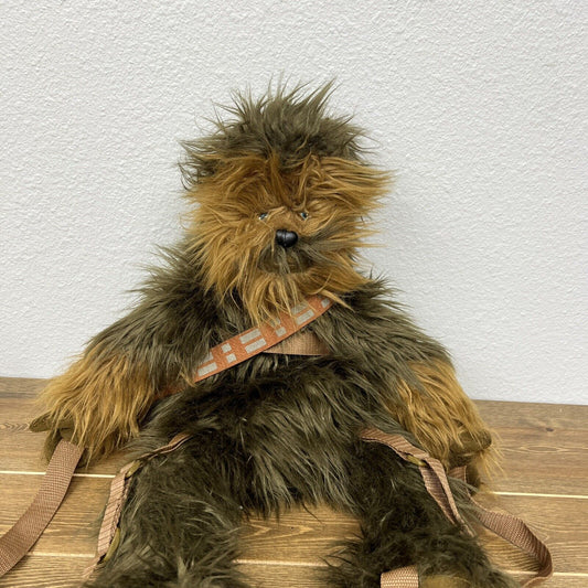 Disney Parks Star Wars Chewbacca Chewie Plush 24" Backpack Buddy Furry Wookie