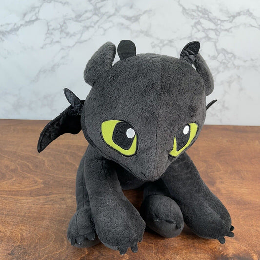 Build a Bear How to Train Your Dragon Toothless W/ Wings 12" Stuffed Plush BABW