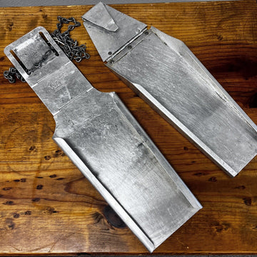 Vintage Roberge Aluminum Butcher Shop Sheath St Paul Minn USA Set of 2