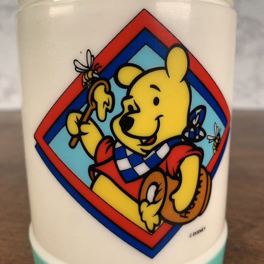 Vintage Disney Winnie The Pooh Classic Lunch Box Thermos